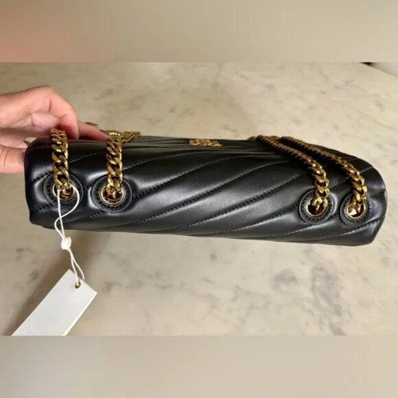 🖤✨Tory Burch✨🖤 Black Kira Chevron Convertible Quilted Bag - Picture 6 of 13
